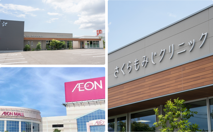 ショッピングモール＆バス停が近くアクセス抜群